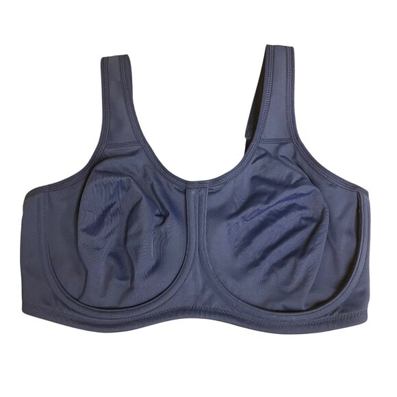 Wacoal Simone High Impact Underwire Sports Bra Blue Sz 36DDD 855170 - Picture 1 of 6